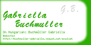 gabriella buchmuller business card
