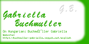 gabriella buchmuller business card